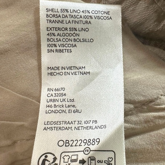 Anthropologie The Somerset Jacquard Pull-On Wide Leg Pants XL Tall NWT Neutral - Picture 11 of 13